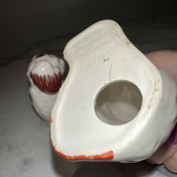 RARE PAIR STICKERED Brwn SPOTTED Beswick Staffordshire Dogs King Charles 1738-7 - Picture 9 of 13